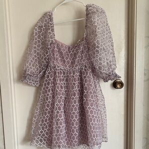 Storia Lilac Lace Formal  Dress